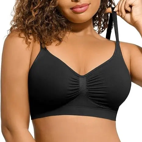 Feelingirl Women's Wireless Comfort Bralette - Seamless Cami Bra for Everyday Wear, Suitable for Up to 44DD, No Underwire, Breathable Design